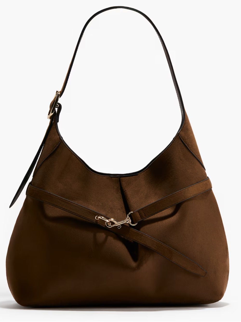 Brown Suede HnM Shoulder Bag